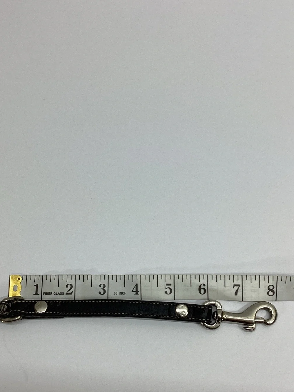 Coach jacquard and leather dog leash in black and gray